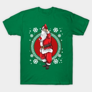 Karate Martial Arts Santa Claus Merry Christmas T-Shirt